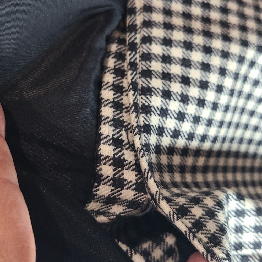 Vintage 1980s-90s Rafaella houndstooth blazer black & white size 10 - Picture 4 of 8